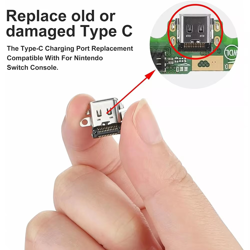 Replacement Type C Port Chargi - Gaming Console Nintendo Switch 评论和价格
