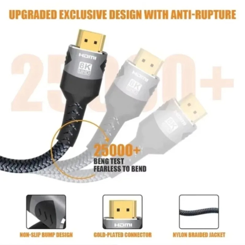 8K UHD HDMI Cable 2.1 High Spe - Gaming Console Definition 评论和价格