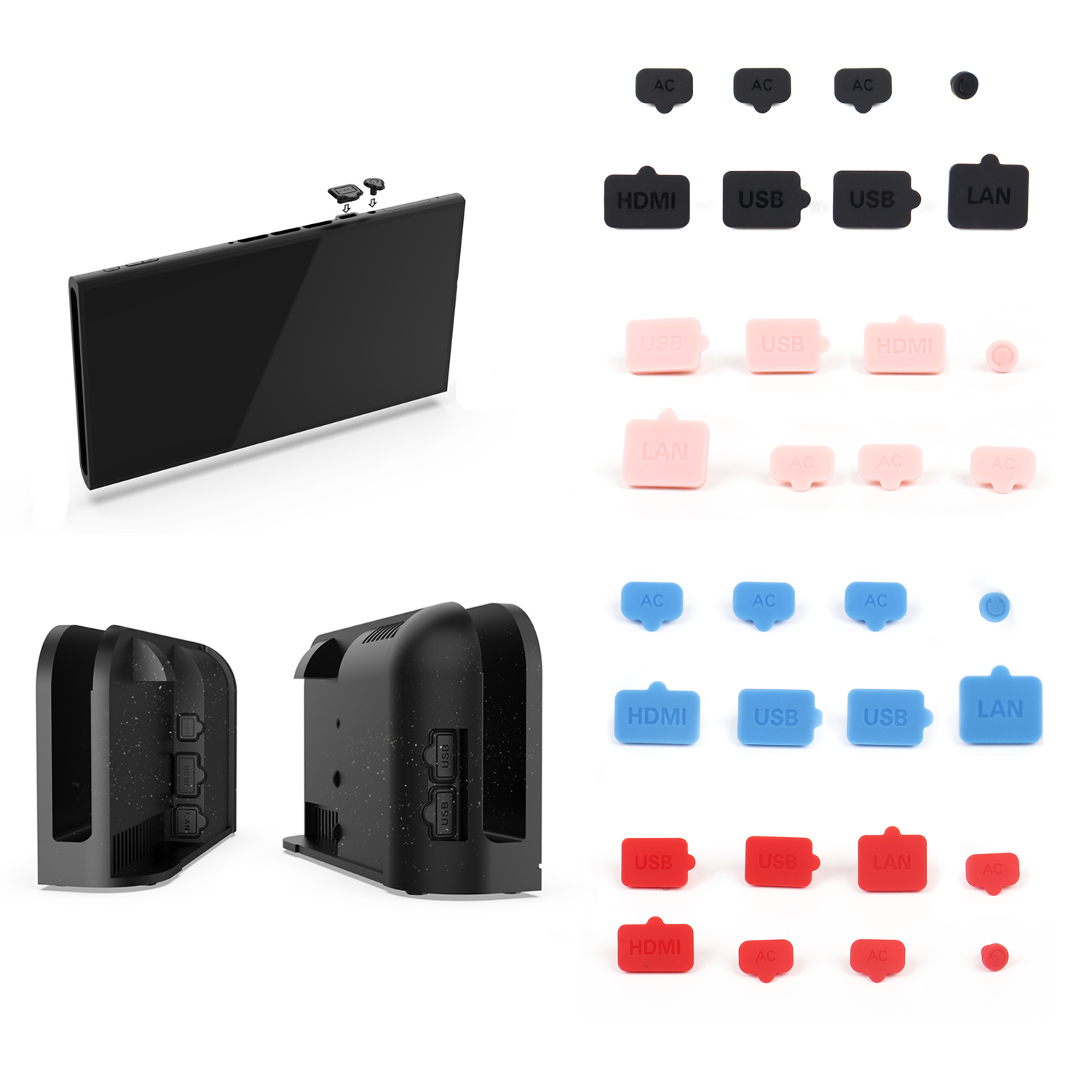 Anti-Dust Plug Silicone USB HD - Gaming Console Nintendo Switch 评论和价格