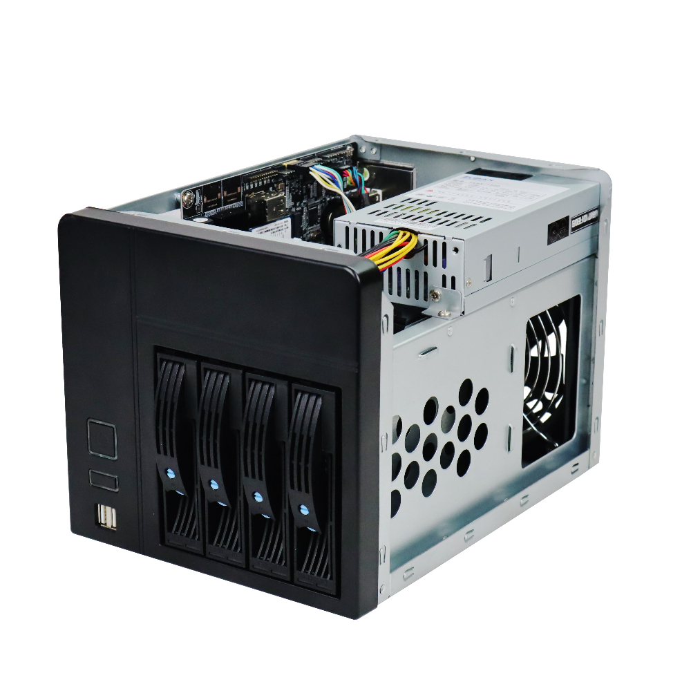 NAS-4 4 Bay NAS Case Mini ITX  - Console Gaming Pc Case 评论和价格