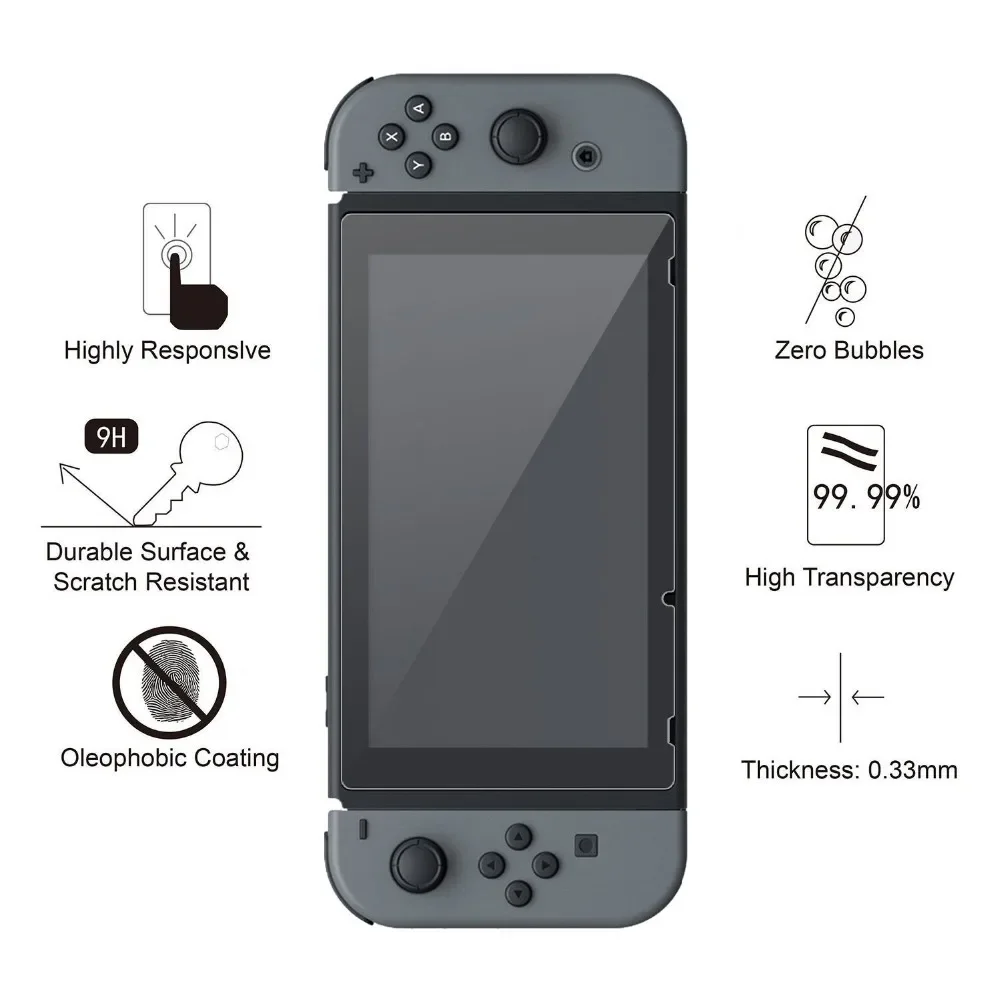 IVYUEEN 3 PCS Tempered Glass S - Gaming Console Nintendo Switch 评论和价格